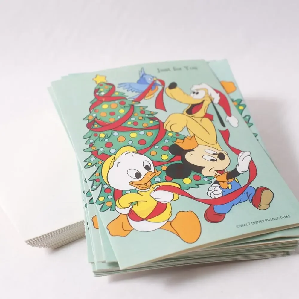 80s Mickey Vintage Disney Christmas Card Lot with Envelopes Set of 20 ~ 260521-